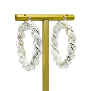 Quality 14k Gold Diamond Cartilage Earring Flat Back Gold Piercing Earring Silver Hoop wholesale