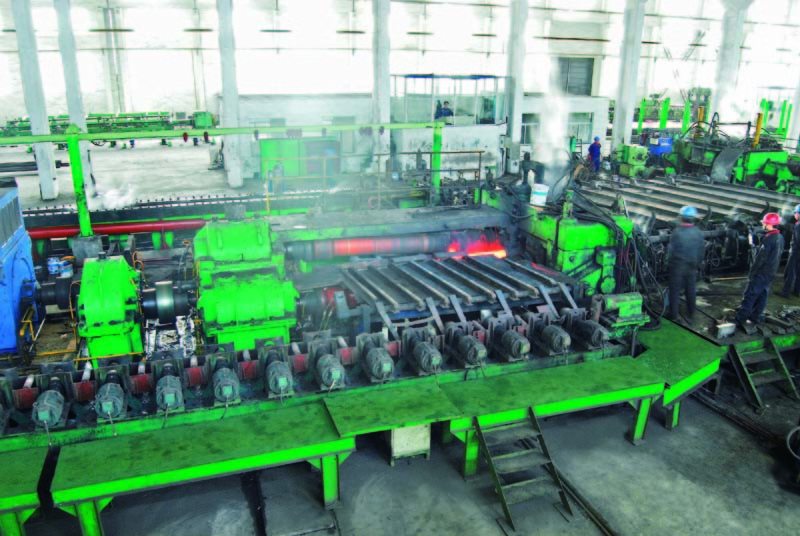 Carbon Steel Hot Procedure 52mm Seamless Pipe Making Machine 0.6m/S