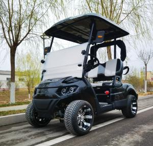 Quality Long Range 3500W 60V 100AH Lead Batteries 2 Seater Golf Cart 12 Inch Off Road Tire Ev Golf Cart wholesale