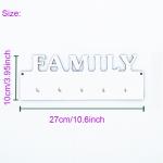 5mm Thickness Sublimation MDF Blanks LOVE HOME FAMILY Wooden Key Sign