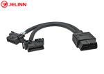 OBD2 Splitter Y Cable With 16-core 20AWG Thick Wires for Kia Hyundai Dodge Jeep