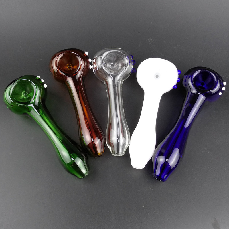 Durable Hand Blown Glass Pipe , Glass Water Bubblers For Smoking