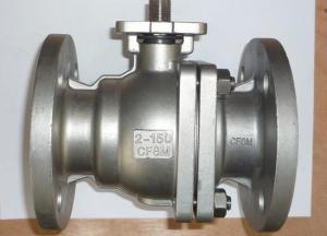 Quality SS ANSI Class 150 Quarter Turn Ball Valve 2 Way ISO 5211 Flange Type wholesale