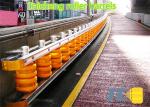 SB Grade Approved Highway Safety Roller Barrier Yellow Red White Color
