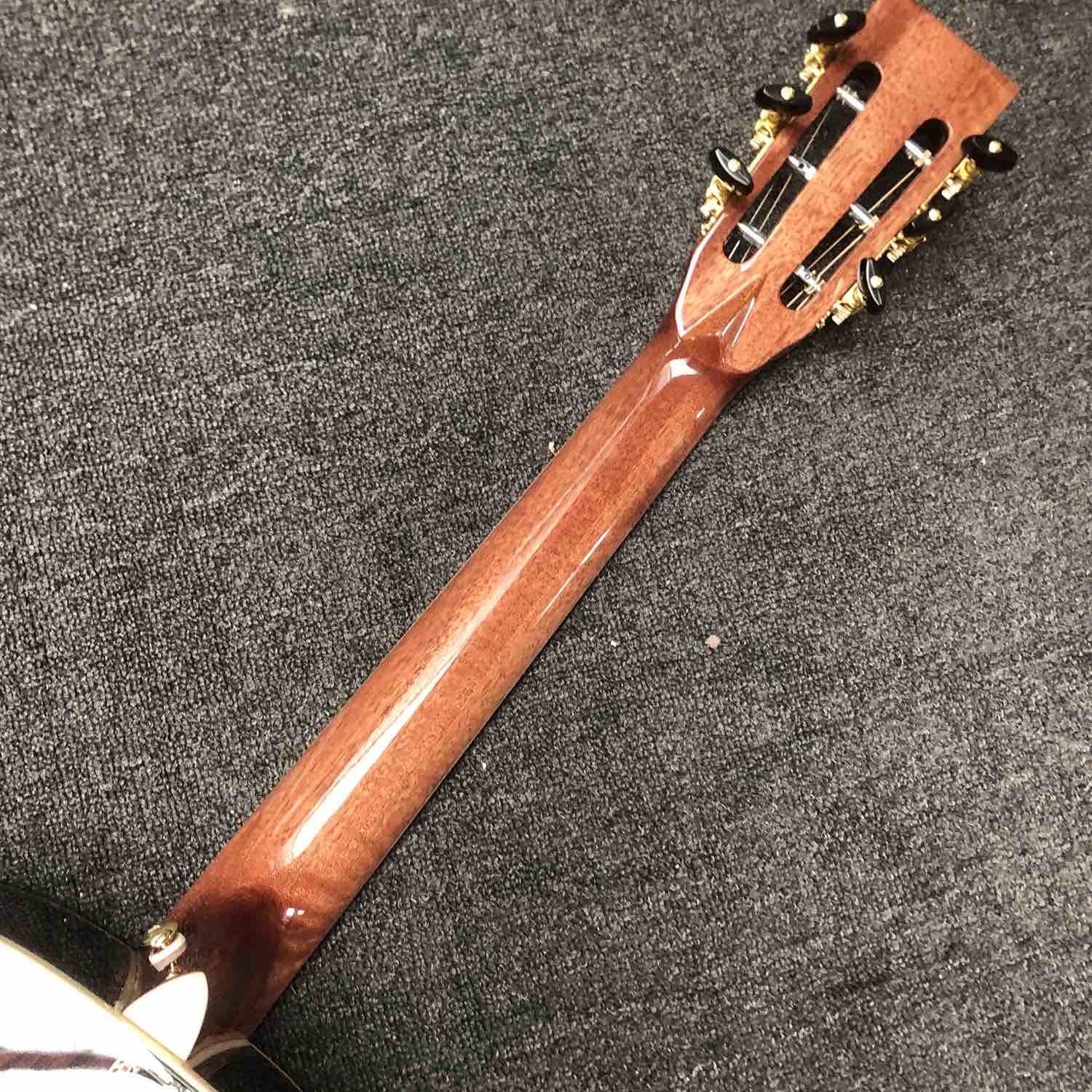 Custom 39 Inch OOO 45AA AAAAA All Solid Wood Acoustic Guitar with 301 Electronic EQ Ebony Fingerboard Slotted Headstock
