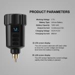 1500mah Tattoo Machine Power Supply RCA Wireless Tattoo Battery Pack