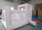 Jumping Castle Slide Inflatable Pastel Pink Inflatable Bouncer White Bounce