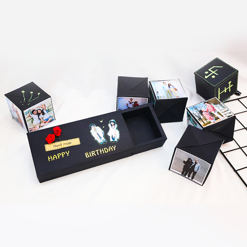 Magic Recycled Cardboard Packaging Chocolate Paper Box Rectangular Square CMYK Printing