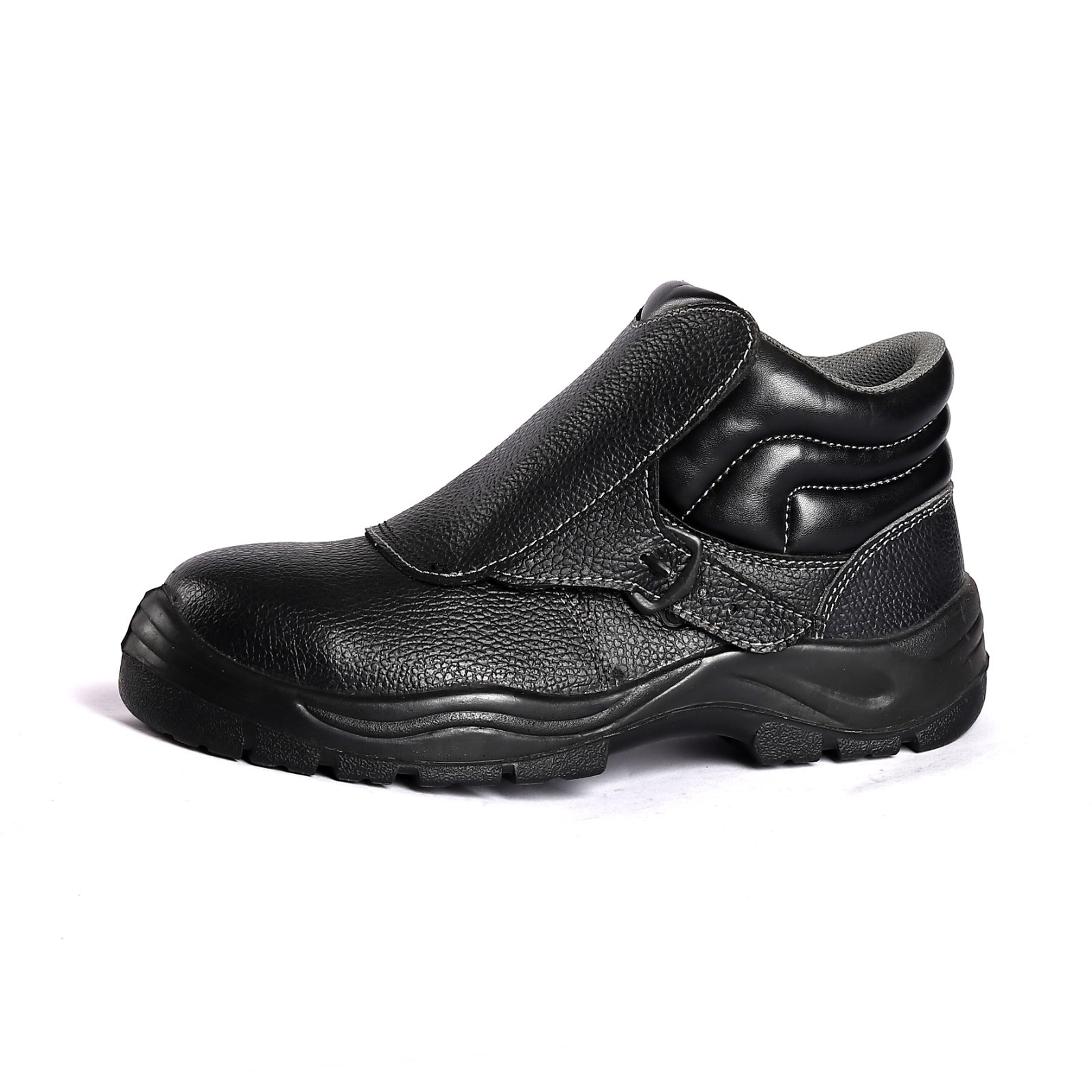 Anti Puncture Anti Smash Metal Eyelets Comfortable EVA Insole For Market SJ PU Safety Boots