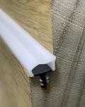 High Resilience Wooden Door Seal Strip Door Weather Stripping White Color 10*6mm