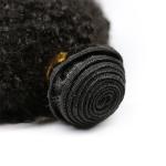 Brazilian Virgin Human Hair Afro Kinky Curly Human Hair Extension Weft Good