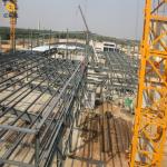 Fast Construction Steel Frame Building Construction with Aluminum Or Steel Wood