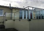 Professional Brushed Stainless Steel Glass Railing , Stainless Steel And Glass