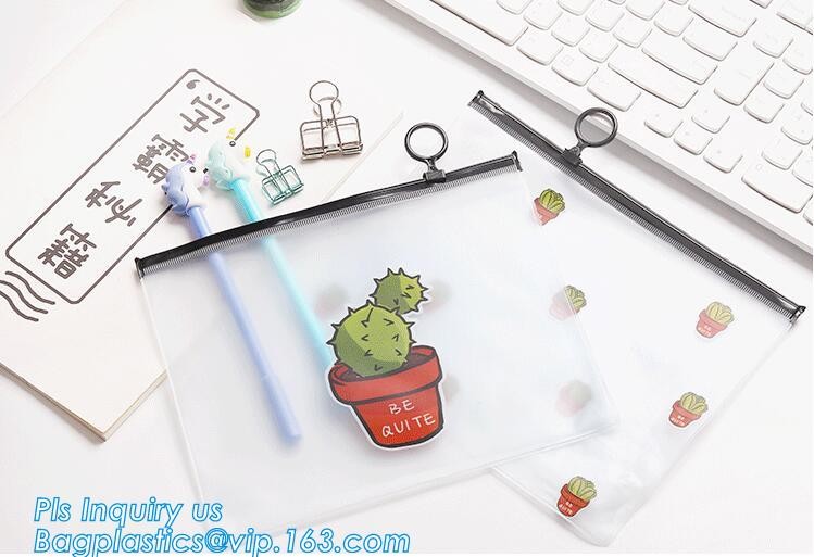 Sale Direct Custom Clear Vinyl Transparent PVC Slider Zip lock Bag, Different Size Plastic Document Bag, Non-toxic odorl