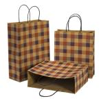 Black White Food Snacks Packaging Craft Paper Bag for Shop Gift Shopping