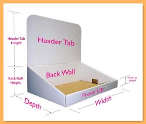 Quality Customized Pallet Layer Pads Cardboard Paper PDQ Counter Display Foldable wholesale
