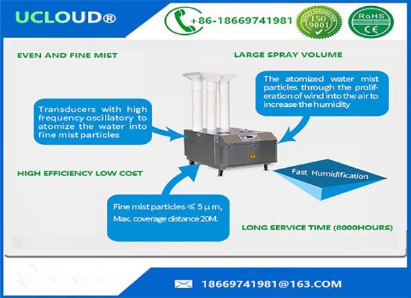 Energy Saving Industrial Ultrasonic Humidifier Humidification System For Textile