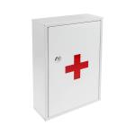 Wall Mount First Aid Items Cabinet Steel Medicine Lock Box