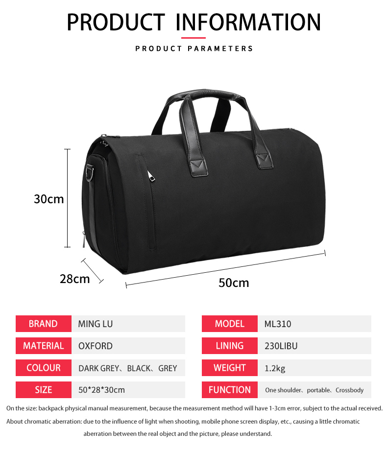OEM Large Collapsible Duffel Bag Outdoor Activities Sports Garment Bag Rainproof