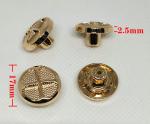 metal sewing jeans button custom logo metal buttons light gold