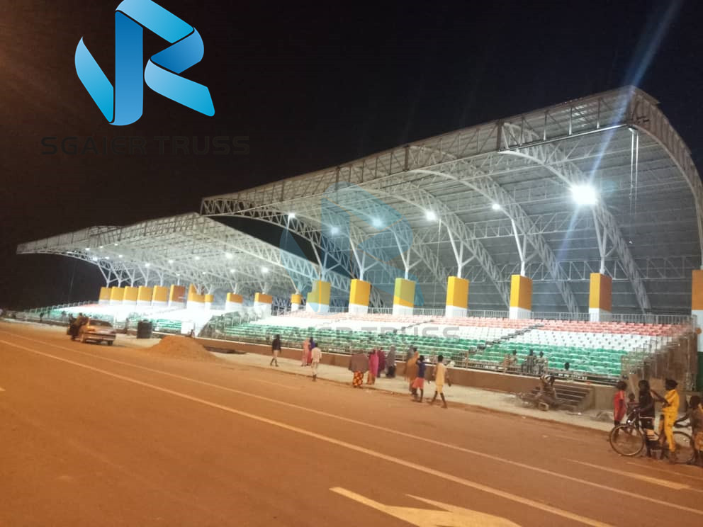 Dismountable Stadium Steel Grandstand Stable Performance Customized Size