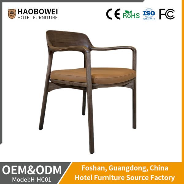 Indoor Furniture Home Hotel Restaurant Sets with Solid Wood Chairs and Curved