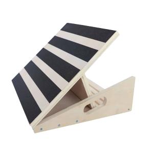 Quality Professional Adjustable Calf Stretcher Multi-gear calf Achilles tendon exercise standing Wooden Slant Board wholesale