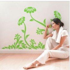 Quality Contemporary Cool Reusable Flower Tree Wall Stickers LY-013 wholesale