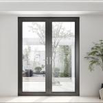Lock Type Mortise Lock Aluminum Swing Door for Commercial and Residential