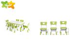 Ergonomic Kindergarten Classroom Tables High Safety Solid One Piece Construction