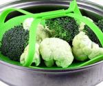 100% Food Grade Silicone Vegetable Steamer Cooking Steamer With Locking Handles