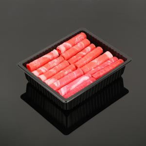 Quality Disposable Freezing Food Grade PP Heat Sealing Plastic Frozen Food Meat Packaging Tray MAP Tray wholesale