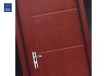 Solid Core Wood Grain Fire Rated Flush Wooden Door For Living Room