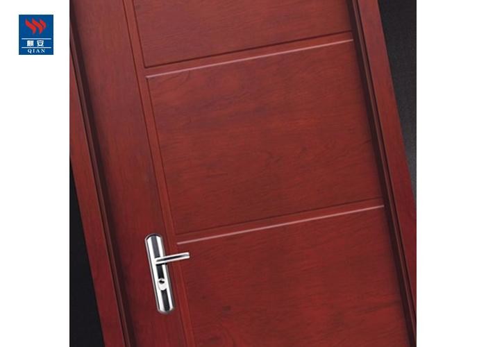 Solid Core Wood Grain Fire Rated Flush Wooden Door For Living Room