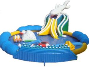 Quality Blow Up Inflatable Aqua Park , Inflatable Backyard Water Park 20*18m Dimensional Stable wholesale