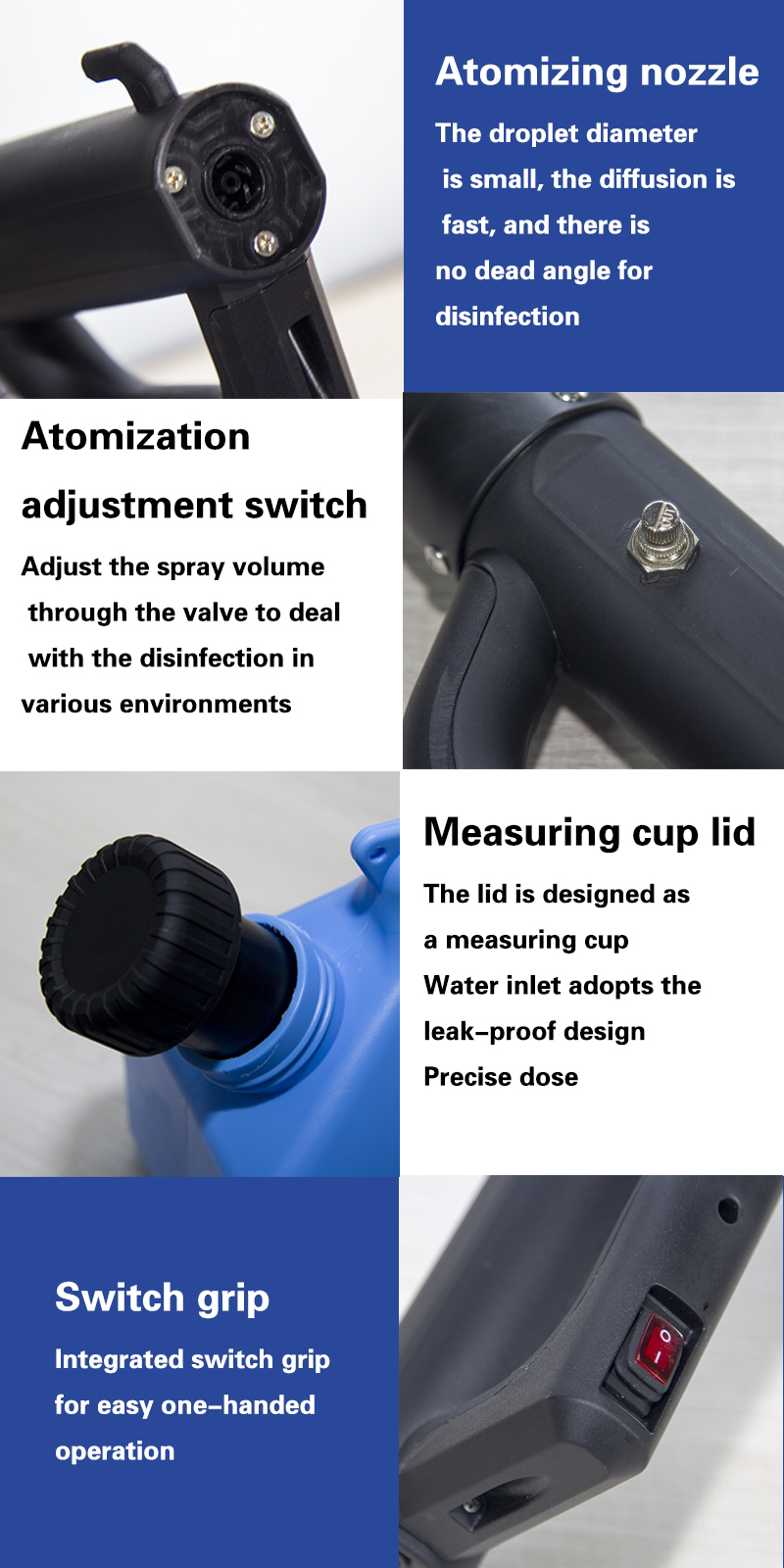 Portable 7L Hand Disinfect High Pressure Sprayer Electric Mini Fog Machine YL-702