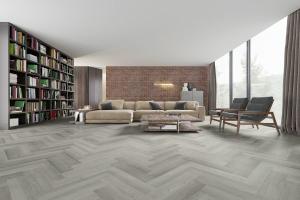 Quality Valinge Click Herringbone Spc Flooring Stone Look 1222x468mm wholesale