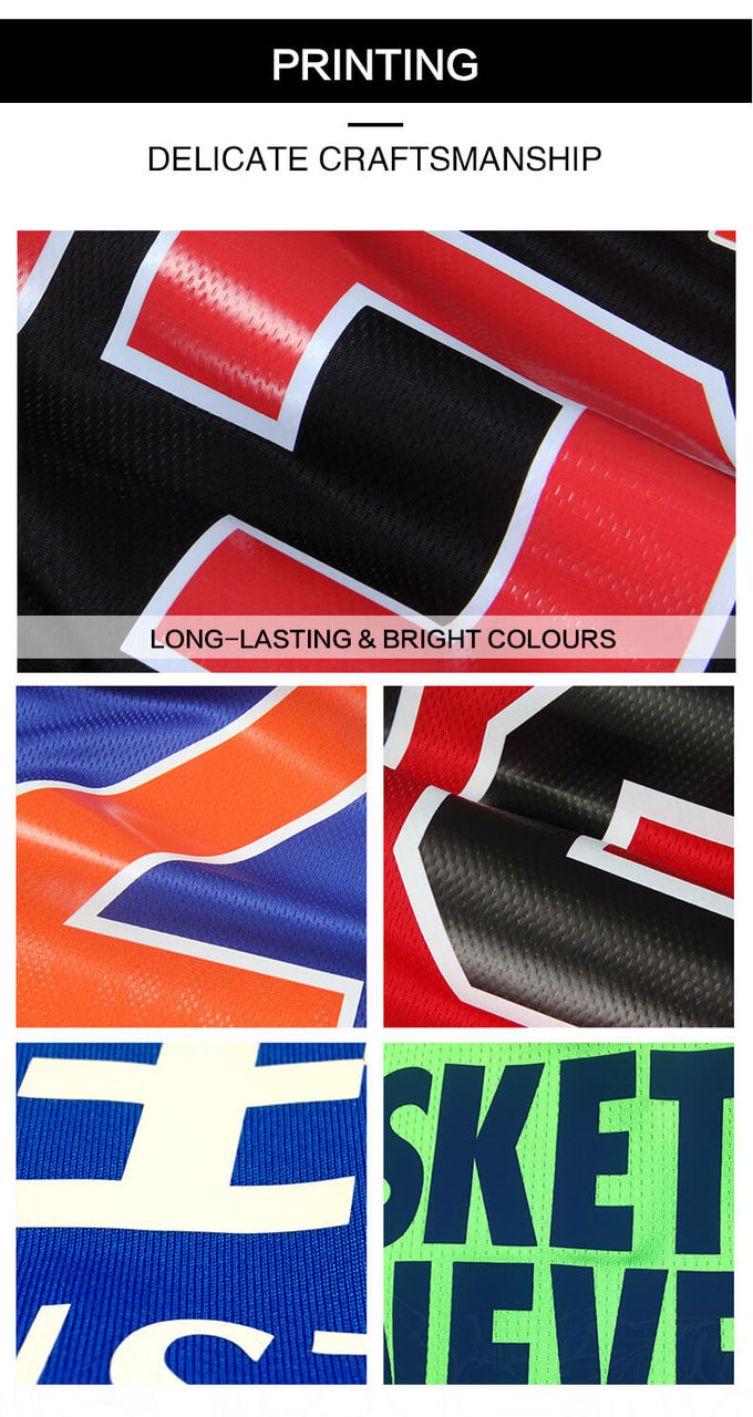 Sleeveless Competition Clothing , Basketball Team Uniforms Ray Allen Breathable Fabric