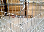 Square Hole Gabion Mesh Cage / Metal Gabion Baskets As Riverbank Protection