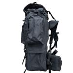 Oxford Material Black 65L Multi-function Backpack for Outdoor Hiking Camping