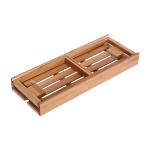 expandable bamboo bathtub caddy tray