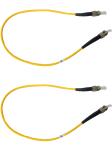 Yellow Industrial Wire Harness 300mm 0.9mm OD Multimode Fiber Cable Wire