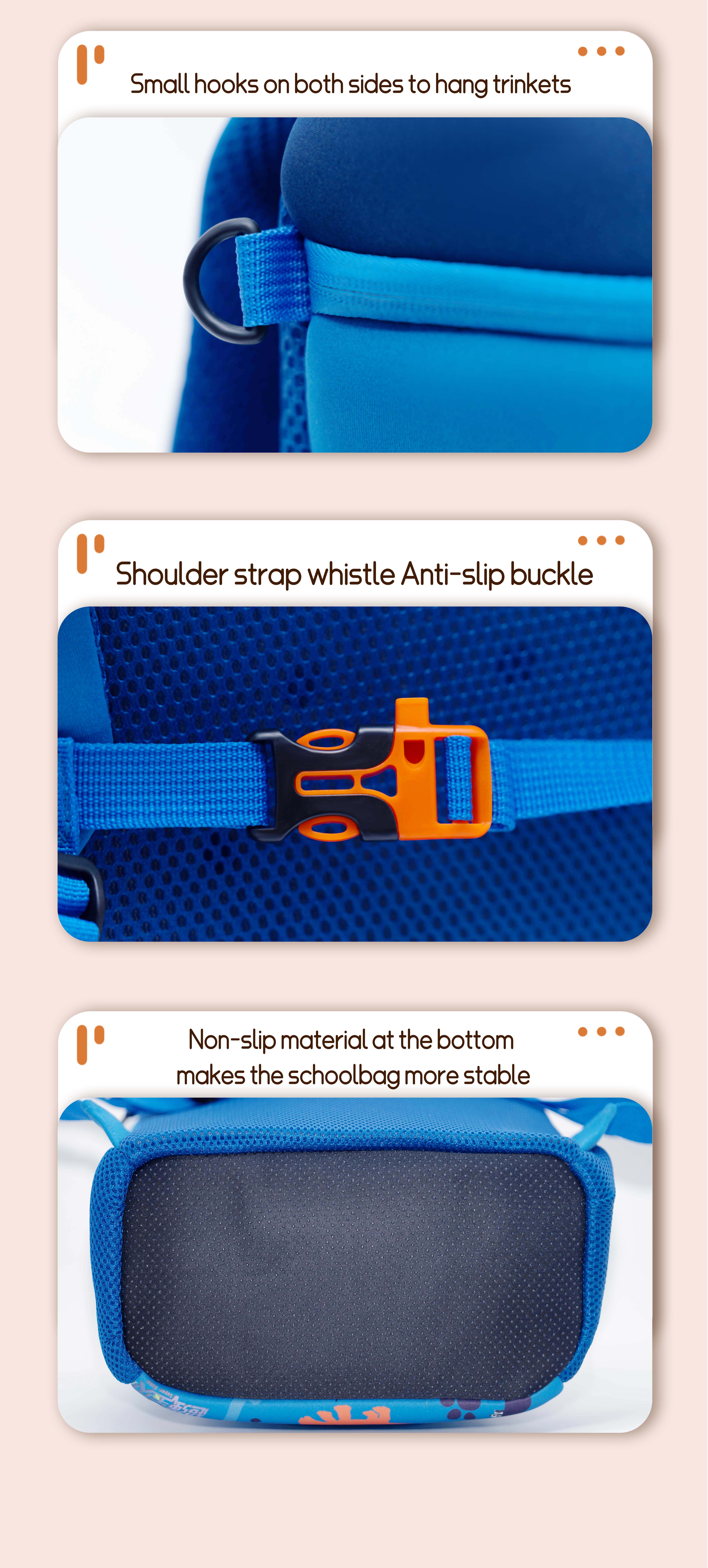 Customized Logo Reflective Tape Backpack With Reflective Strip 3 Years - 12 Years
