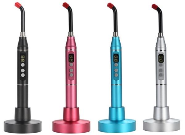 Portable light cure unit, aluminum material, adjustable light intensity, CE&ISO