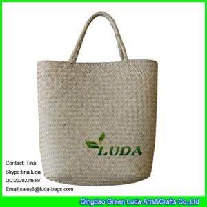 Quality LUDA wicker beach bag natural seagras beach cheap straw bags wholesale