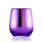 Cool Small Scented Candles Luxury Holder Color Glass Candle Jar With Metal Gold