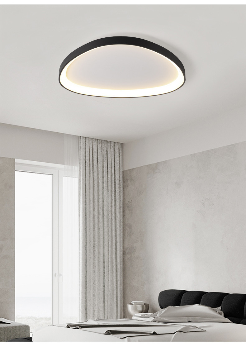 Nordic Bedroom Lamps Simple Modern Recessed Round Led Ceiling Lights Chandelier(WH-MA-243）