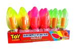 Kids Light Up Candy Confectionery Bulb Shape Lollipop Strawberry Flavor