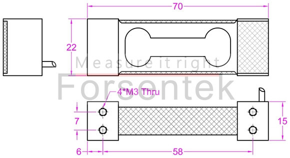 Small size Load sensor 0.5kg 1kg 2kg 3kg 5kg 10kg 20kg weight transducer