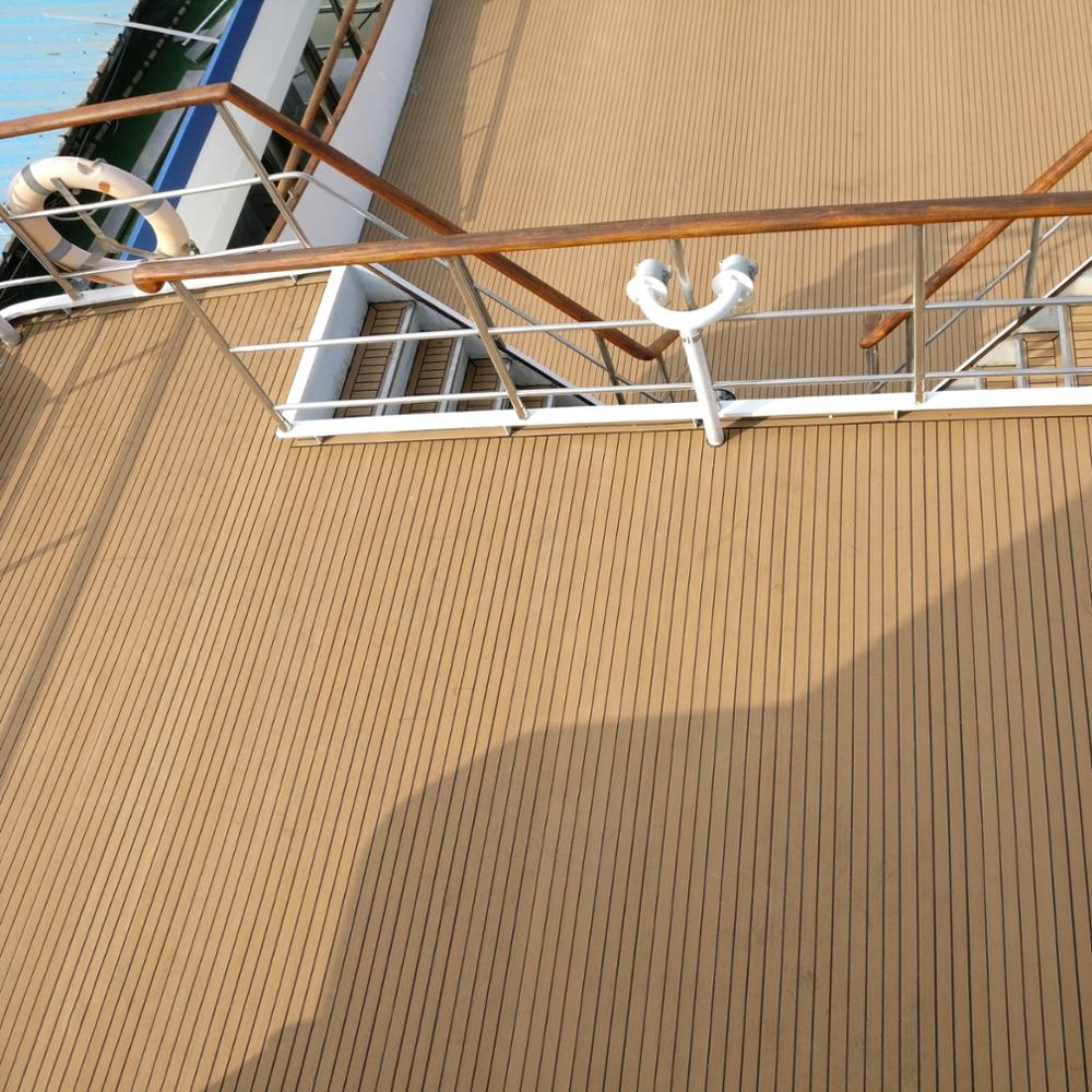 5mm PVC Yacht Floor Like Teak Timber with After-sale Service Online Technical Support